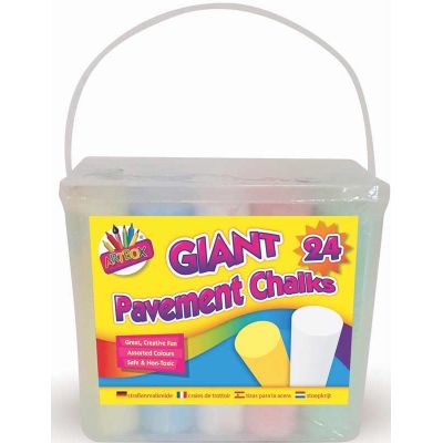  Giant Pavement Chalks In Tub (pack quantity 24) 