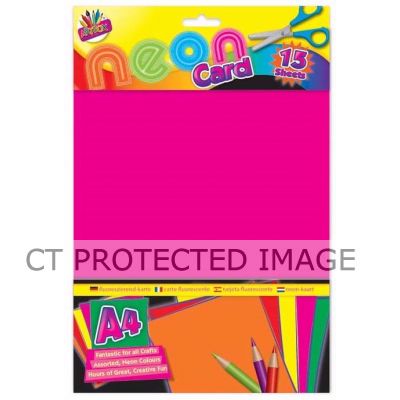 A4 Sheets Neon Card (pack quantity 15)