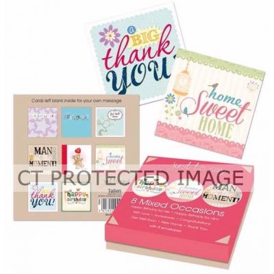  Mixed Occasion Cards Boxed (pack quantity 8) 
