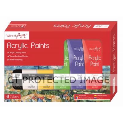  Acrylic Paints (pack quantity 6) 