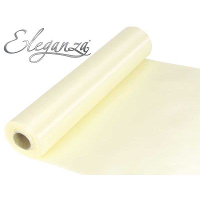 20m Ivory Eleganza Satin Fabric