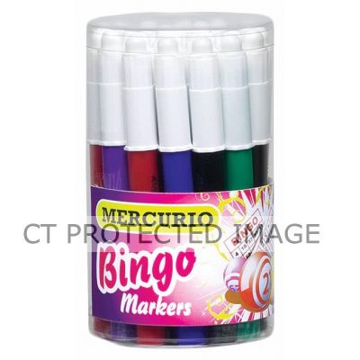 Assorted Mercurio Bingo Markers  24s
