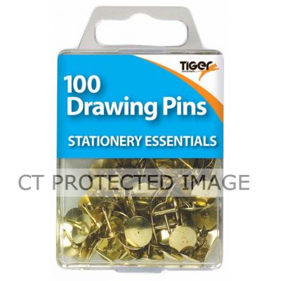  Brass Drawing Pins (pack quantity 100) 