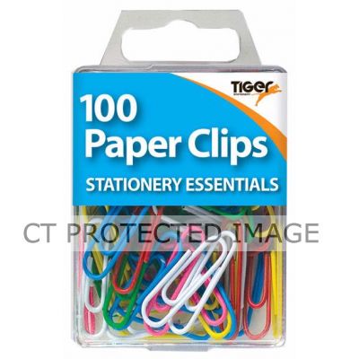  Coloured Paper Clips (pack quantity 100) 