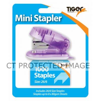 Assorted Mini 26/6 Stapler & Staples