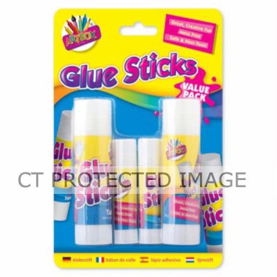  Glue Sticks (pack quantity 4) 
