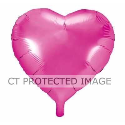 45cm Dark Pink Heart Foil Balloon