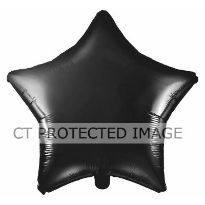 48cm Black Star Foil Balloon
