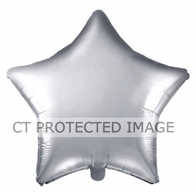 48cm Silver Star Foil Balloon