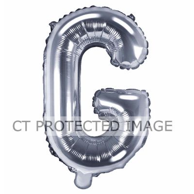 35cm Silver Letter G Air Fill Foil