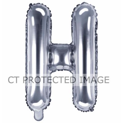 35cm Silver Letter H Air Fill Foil