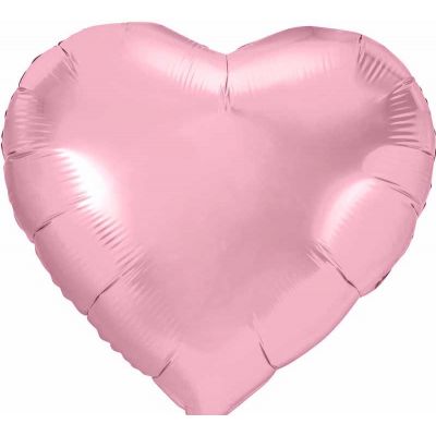 61cm Light Pink Heart Foil Balloon