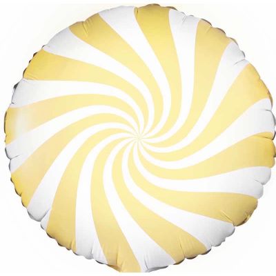 45cm Light Yellow Candy Foil Balloon