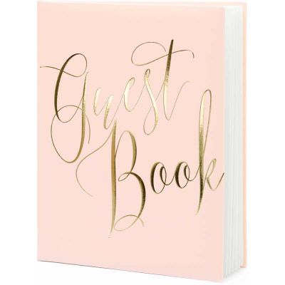 22pg Powder Pink Guest Book