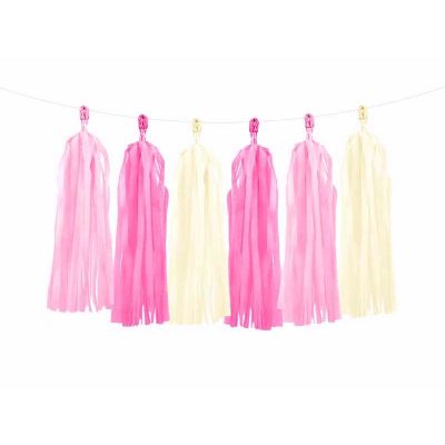 Pastel Pink Mix Tassel Garland