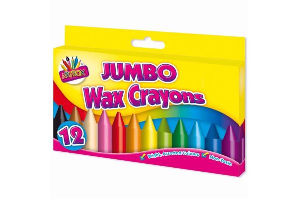  Jumbo Wax Crayons (pack quantity 12) 