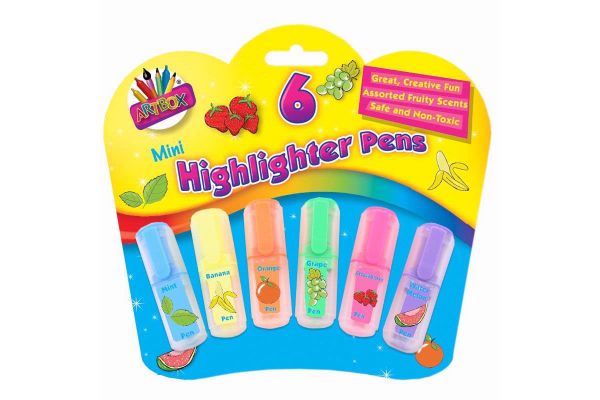  Scented Mini High Lighters (pack quantity 6) 
