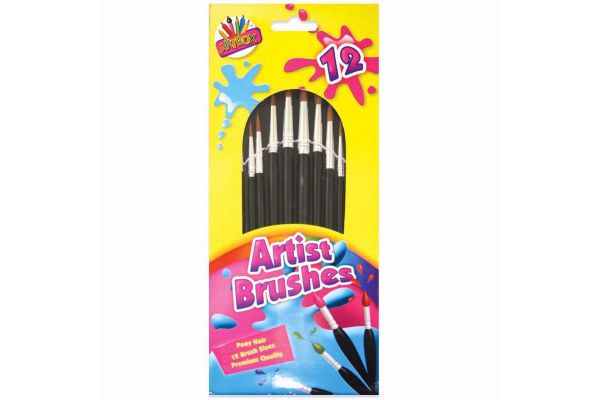  Artist Brushes (pack quantity 12) 