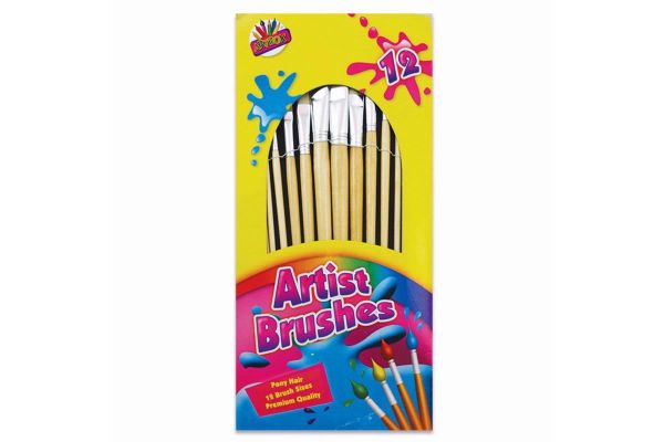  Artist Brushes (pack quantity 12) 