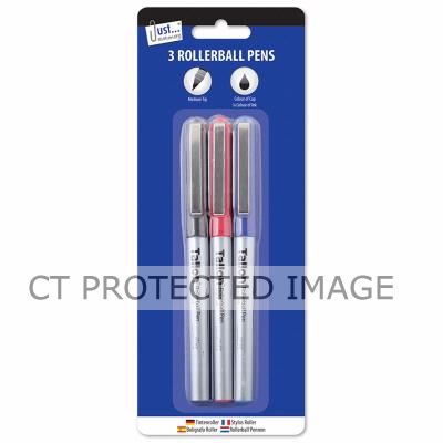  Roller Ball Pens (pack quantity 3) 
