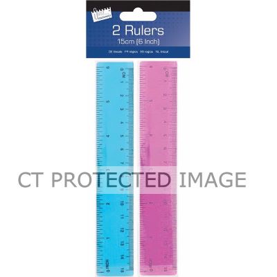  6 Inch Rulers (pack quantity 2) 