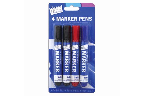  Permanent Markers (pack quantity 4) 