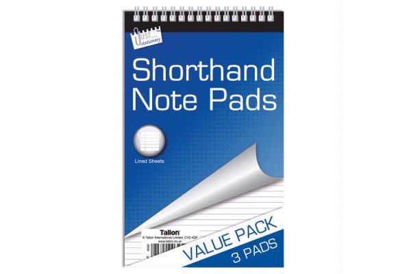  50 Sheet Shorthand Notebooks (pack quantity 3) 