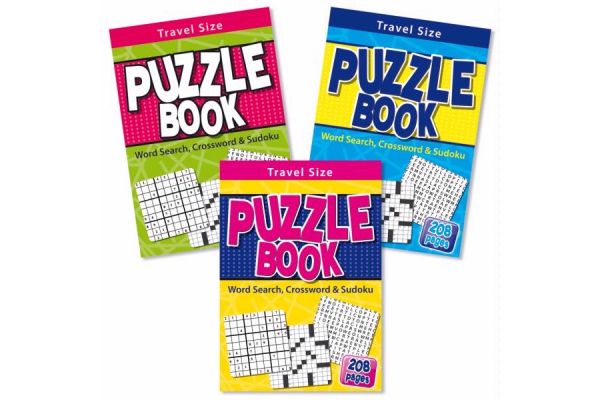 3assorted A5 Travel Puzzle Book  12s
