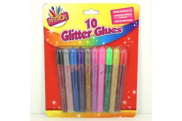  Glitter Glue On Card (pack quantity 10) 
