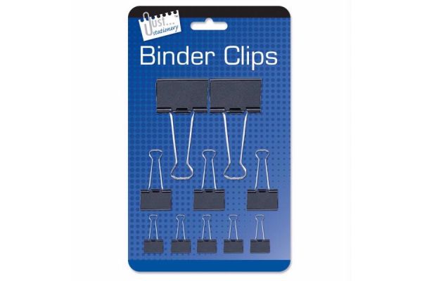  Assorted Binder Clips (pack quantity 10) 
