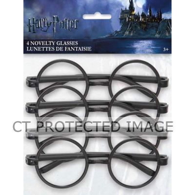  Harry Potter Glasses (pack quantity 4) 
