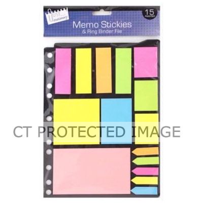 Folder Pack Of Neon Memo Stickers