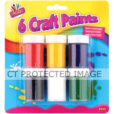  Craft Paint Pots (pack quantity 6) 