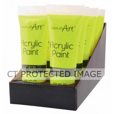 120ml Neon Green Acrylic Paint