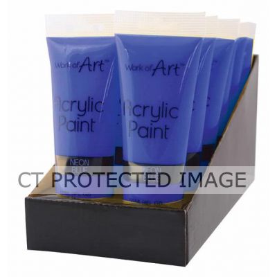 120ml Neon Blue Acrylic Paint