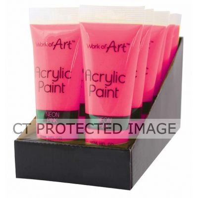 120ml Neon Pink Acrylic Paint
