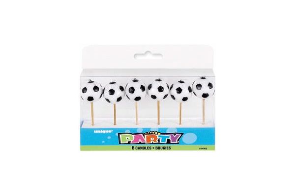  Football Pick Candles (pack quantity 6) 