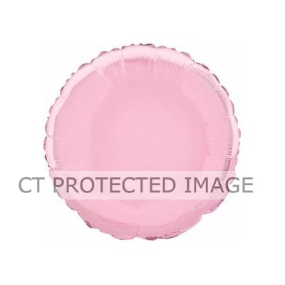 18 Inch Pastel Pink Round Foil Balloon