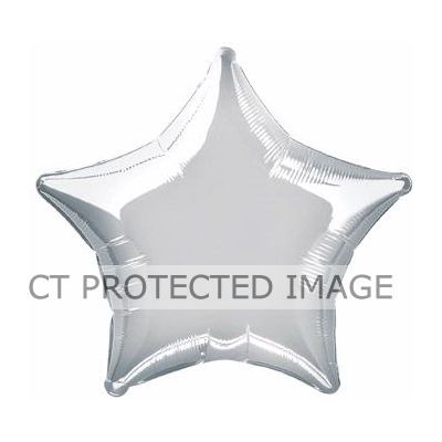 20 Inch Silver Star Foil Balloon