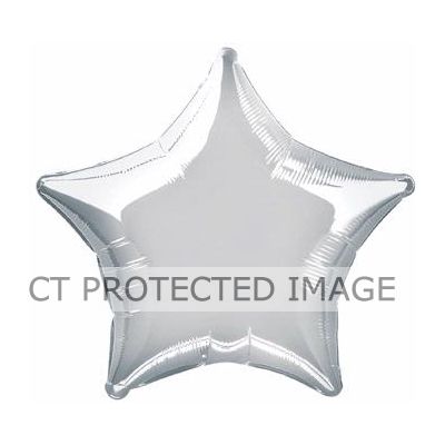 20 Inch Silver Star Foil Balloon