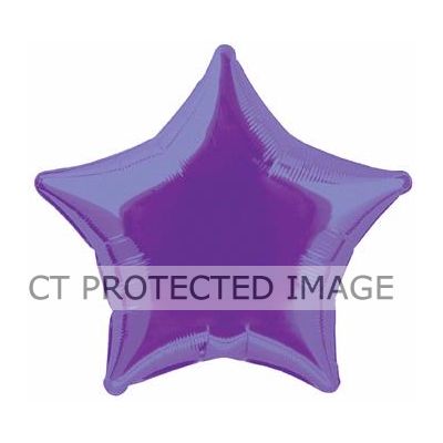 20 Inch Purple Star Foil Balloon
