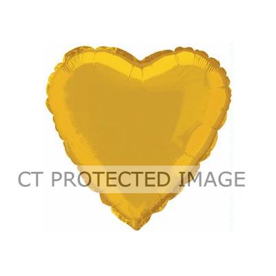 Gold Heart 18 Inch Foil Balloon