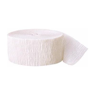 81ft Crepe Streamer White