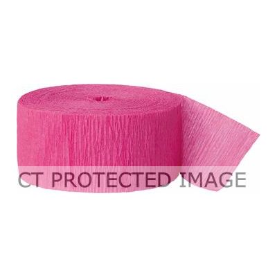 81ft Crepe Streamer Hot Pink