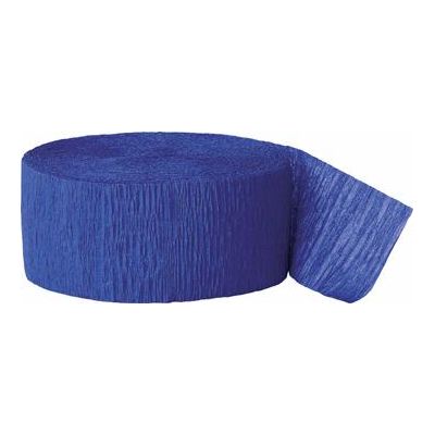 81ft Crepe Streamer Royal Blue