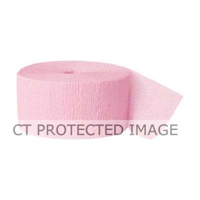 81ft Crepe Streamer Pastel Pink