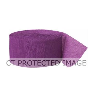 81ft Crepe Streamer Purple