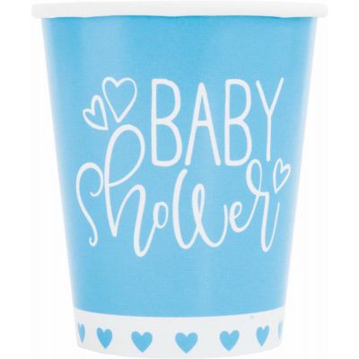  9oz Blue Baby Shower Cups (pack quantity 8) 