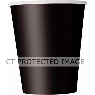  9oz Black Cups (pack quantity 14) 