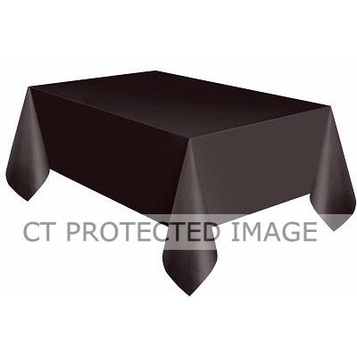 Black Plastic Tablecover (compact Packaging)